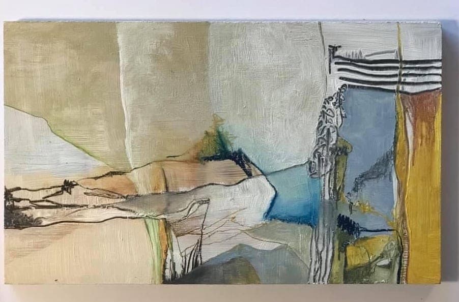 Allotment — Mixed media on board by Maya Kimche Simon