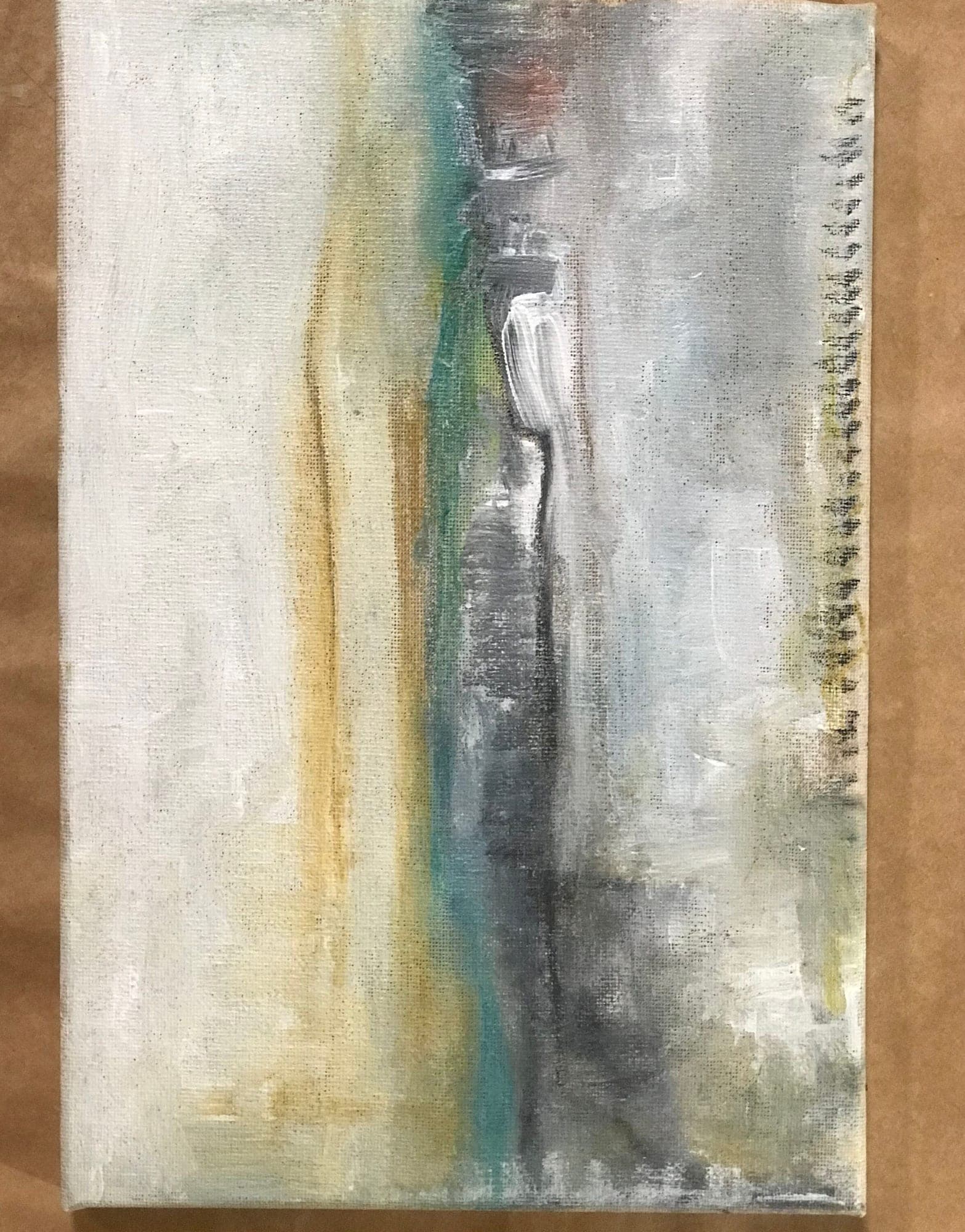 Sea Fret — Mixed media on canvas by Maya Kimche Simon